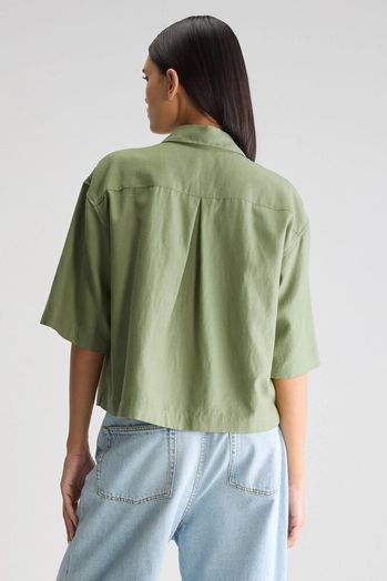 Kaki korte oversized bloes Bellerose