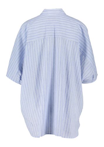 Blauw gestreepte blouse met vlindermouwen Jessie Bellerose