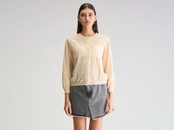 Ivory gilet met knopen Bellerose 