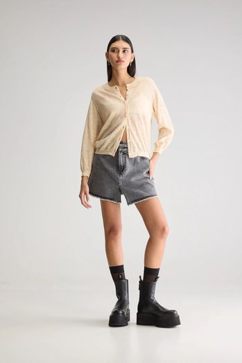 Ivory gilet met knopen Bellerose 