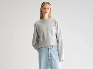 Grijze korte sweater Bellerose 