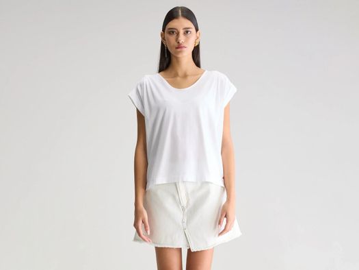 Witte oversized t-shirt Bellerose