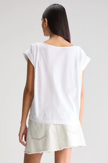 Witte oversized t-shirt Bellerose 