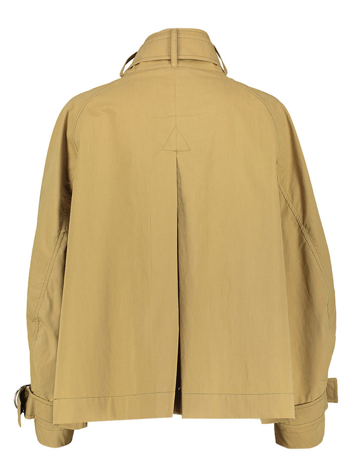 Beige korte wijdvallende trenchcoat Hubble Bellerose