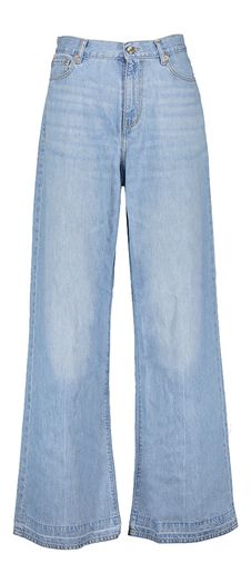 Lichtblauwe wide leg jeans Parthe Bellerose