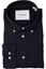 Donkerblauwe linnen hemd (slim fit) met lange mouwen Les Deux 
