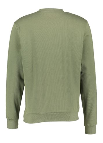 Kaki katoenen sweater met ronde hals Les Deux