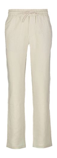 Beige linnen broek en elastiek Les Deux 
