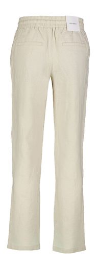 Beige linnen broek en elastiek Les Deux 