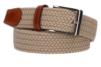 Beige geweven riem Les Deux