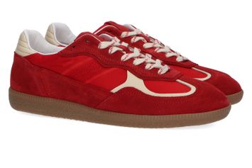 Sheen red leather lage sneakers Alohas 