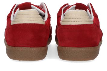 Sheen red leather lage sneakers Alohas 
