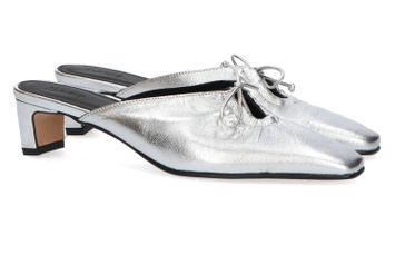 Zilver slipper met hak Amar Alohas