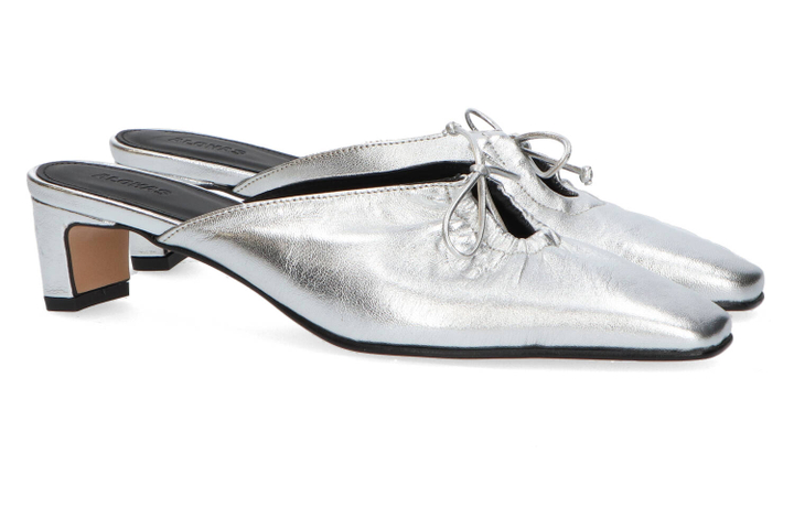Zilver slipper met hak Amar Alohas