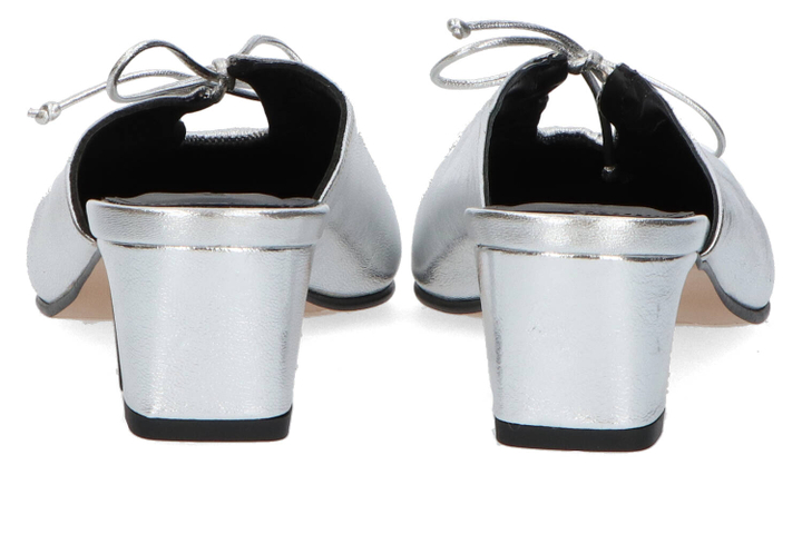 Zilver slipper met hak Amar Alohas