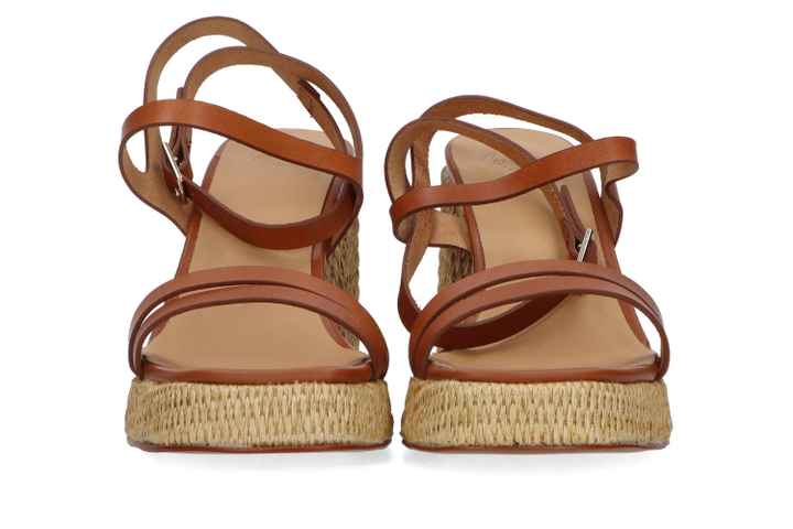 Cuero Victoria sandaal met blokhak Castaner