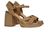 Oro viejo valle sandalen met blokhak Castaner