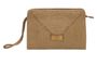 Goudkleurige crossbody in raffia Castaner