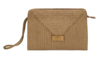 castaner Goudkleurige crossbody in raffia