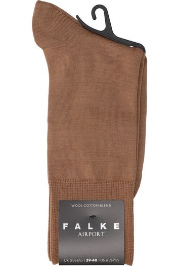 Camelkleurige sokken Airport Falke