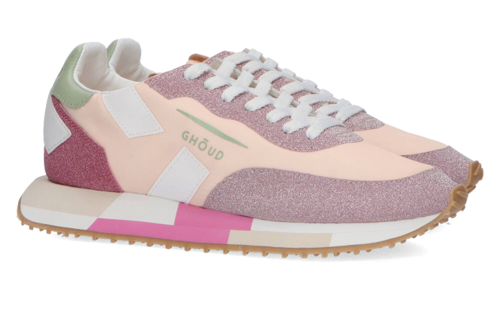Roze sneakers met glitter Ghoud