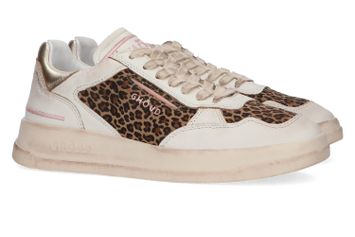 Witte sneakers met dierenprint Ghoud