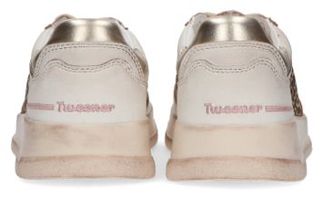 Witte sneakers met dierenprint Ghoud