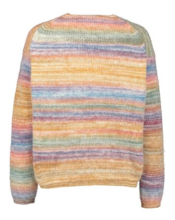 Multicolor wollen gestreepte pull met V-hals Pind Julia June