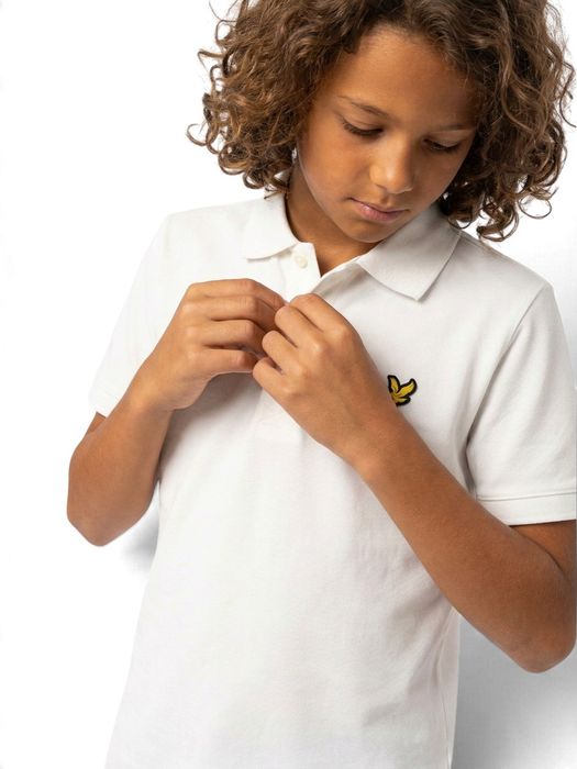Witte polo met korte mouwen Lyle& Scott