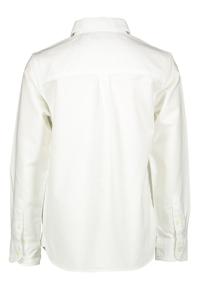 Wit katoenene hemd met logo Lyle & Scott 