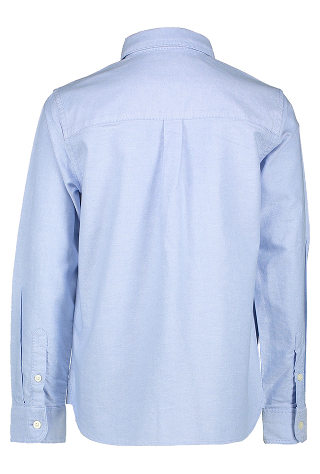 Lichtblauw katoenen hemd met logo Lyle & Scott