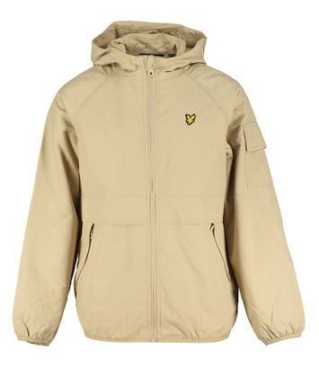 Beige regenjas met rits en kap Lyle&Scott 