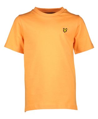 Lyle & Scott Kobaltblauwe katoenen t-shirt met ronde hals en merklogo