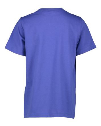 Kobaltblauwe katoenen t-shirt met ronde hals en merklogo Lyle & Scott