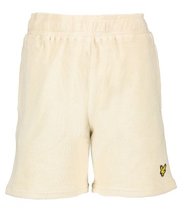 Beige sweatshort in badstof Lyle & Scott