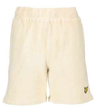 Lyle & Scott Beige sweatshort in badstof