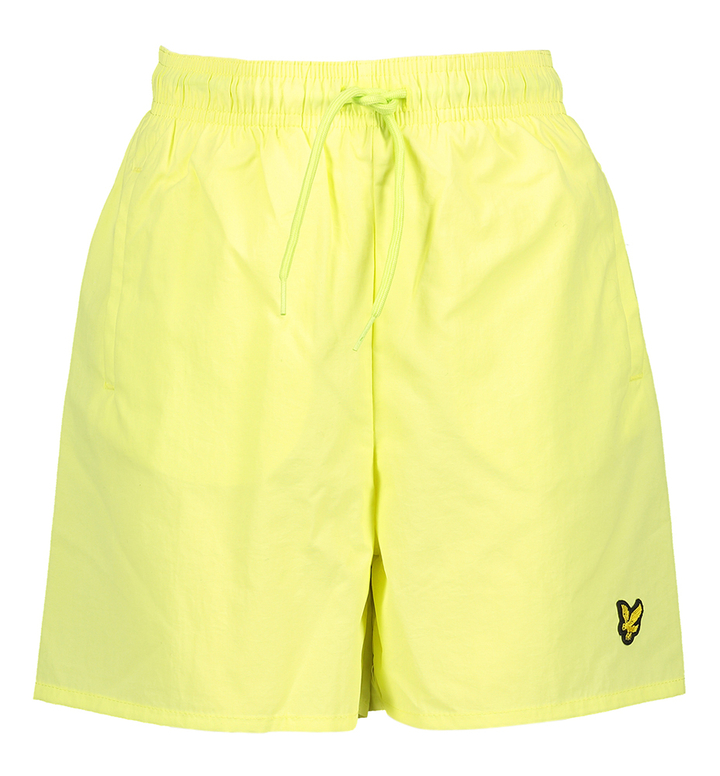 Gele zwemshort met merklogo Lyle & Scott