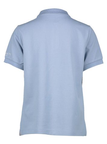 Lichtblauwe polo met korte mouwen Hackett