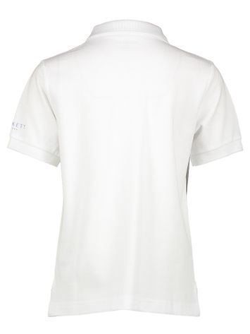 Witte polo met korte mouwen Hackett