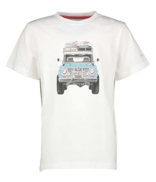Witte t-shirt met jeep Hackett