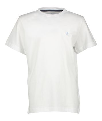 Witte t-shirt met logo Hackett