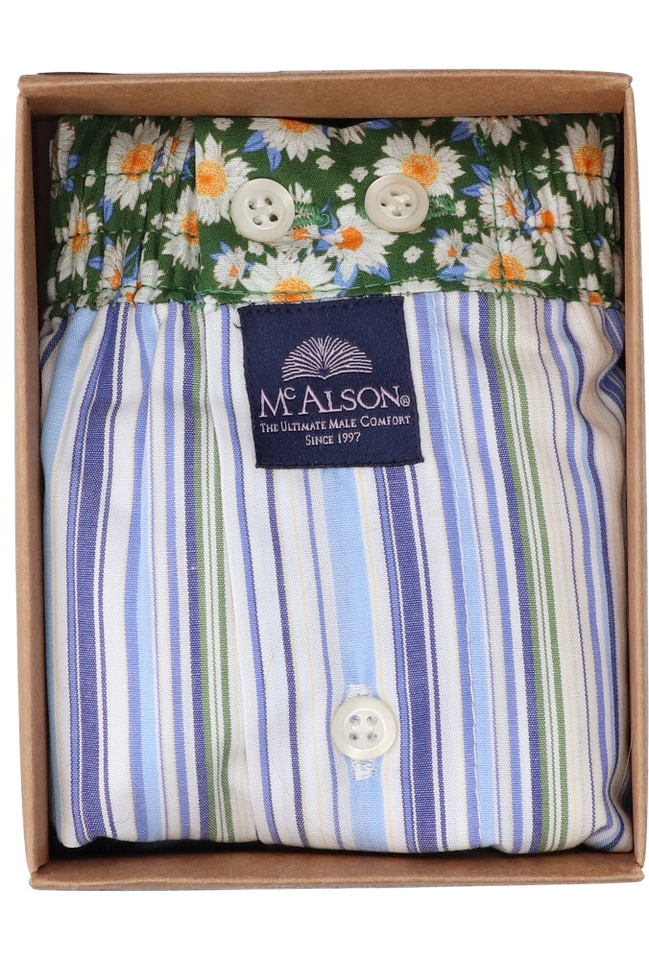 Wit gestreepte boxershort Mc Alson 