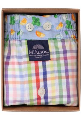 Geruite kleurrijke boxershort Mc Alson