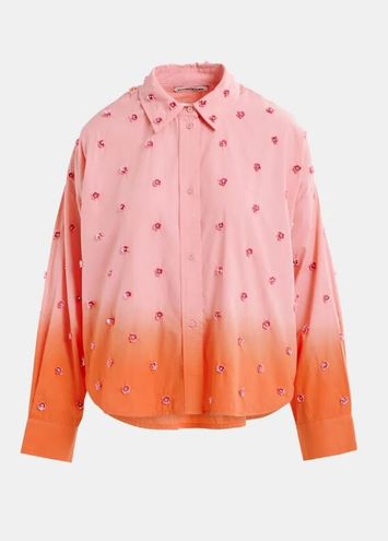 Oranje ombre bloes met bloemen strass Harkanzas Essentiel 