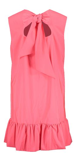 Fluo roze mini-jurk met volants en open rug Hibernate Essentiel