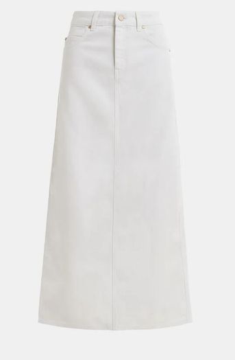 Witte jeansrok met split Hobbit Essentiel 