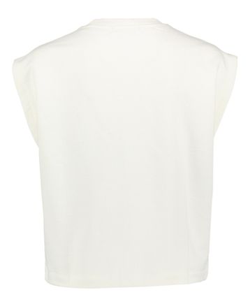 Witte mouwloze sweater met pailletten Hitalian Essentiel