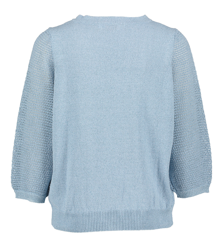 Blauwe gehaakte trui Signe Nature 