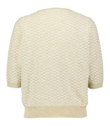 Beige t-shirt met v-hals Signe Nature