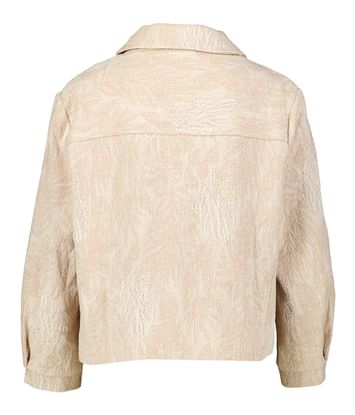 Beige jasjse met bruine knopen Signe Nature